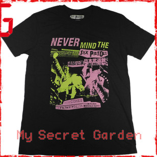 Sex Pistols - Never Mind, Japanese Poster Official Fitted Jersey T Shirt ( Men S ) ***READY TO SHIP from Hong Kong***